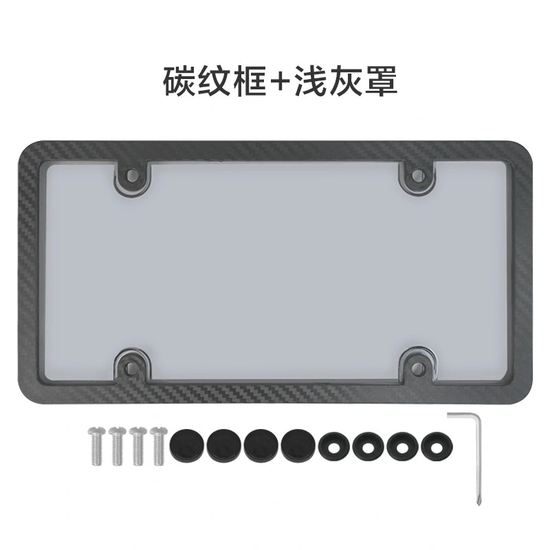 1 Set Clear License Plate Holder License Bracket Auto License Covering Frame