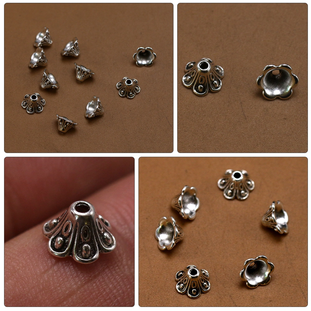 100pcs Alloy Pendant Charm Lily Hat Beads Pendant DIY Pendant for Jewelry Making