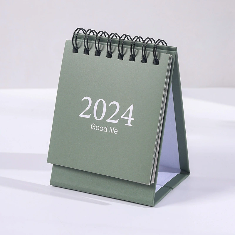 Mini Calendar 2024 Tabletop Small Calendar Small English Calendar Ornament Decorative Desk Calendar