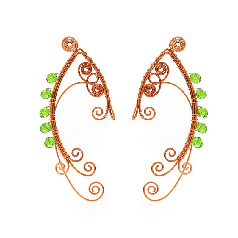 1 Pair Women Elf Ear Cuffs Dainty Earrings Girls Elf Fairy Earrings Fashionable Ear Cuffs