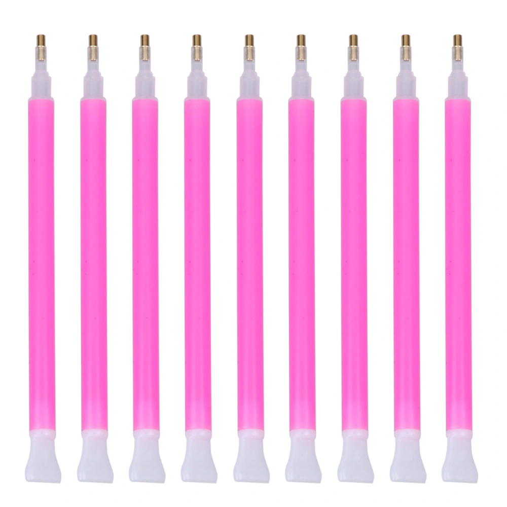 100pcs Efficient beads painting Tool Pen DIY Craft Accessory Tool Embroidery Pen Home Adornment Accessories for Home (Pink)