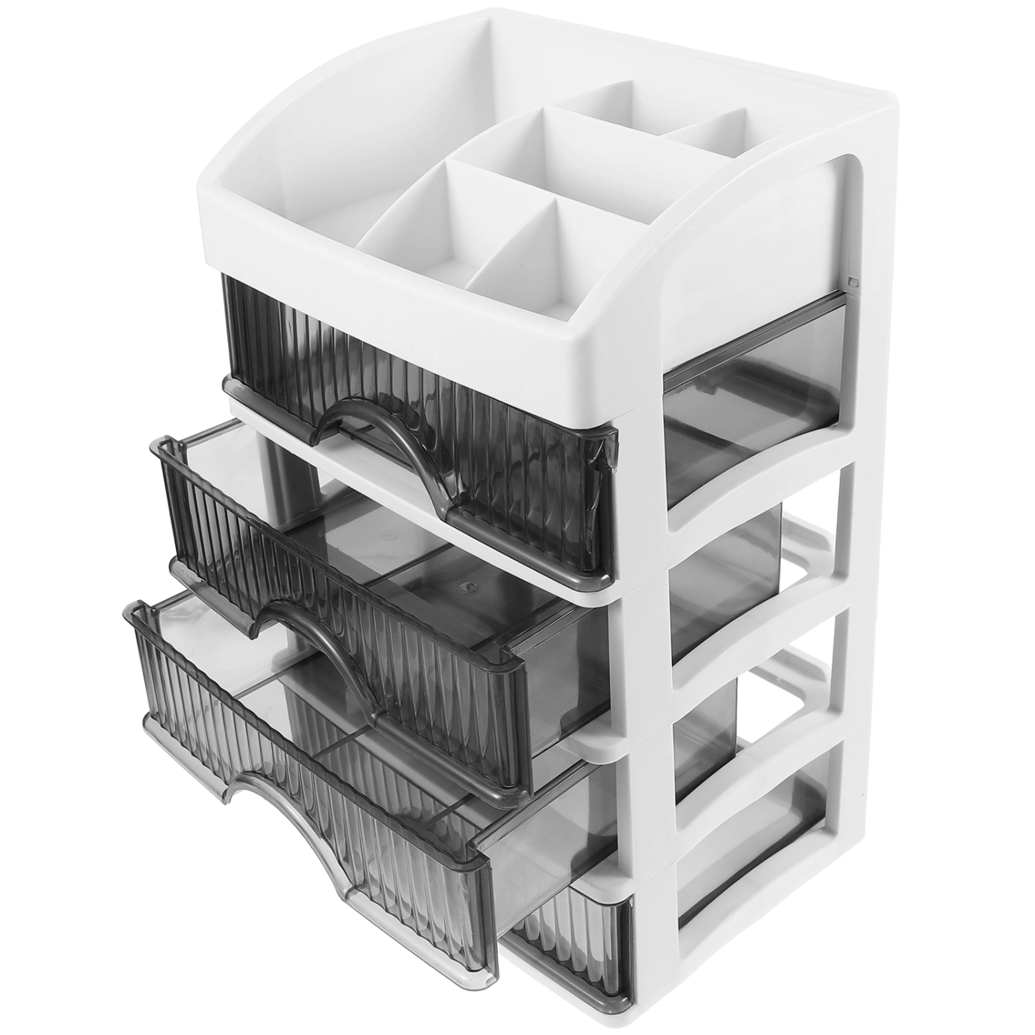 Tabletop Small Cabinet Transparent Drawer Organizer Multi-layer Stationery Storage Holder