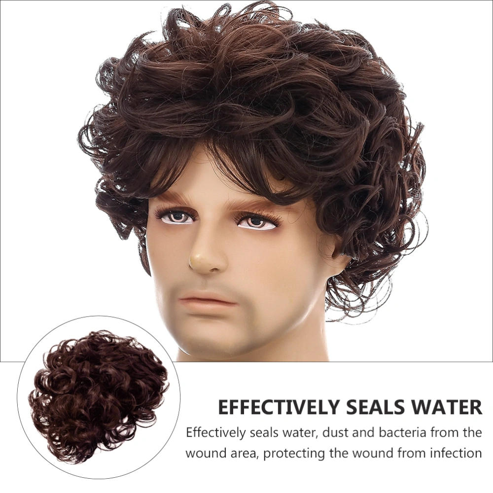 1pc Men's Stylish Wig High Temperature Fiber Wig Fancy Party Cosplay Wig