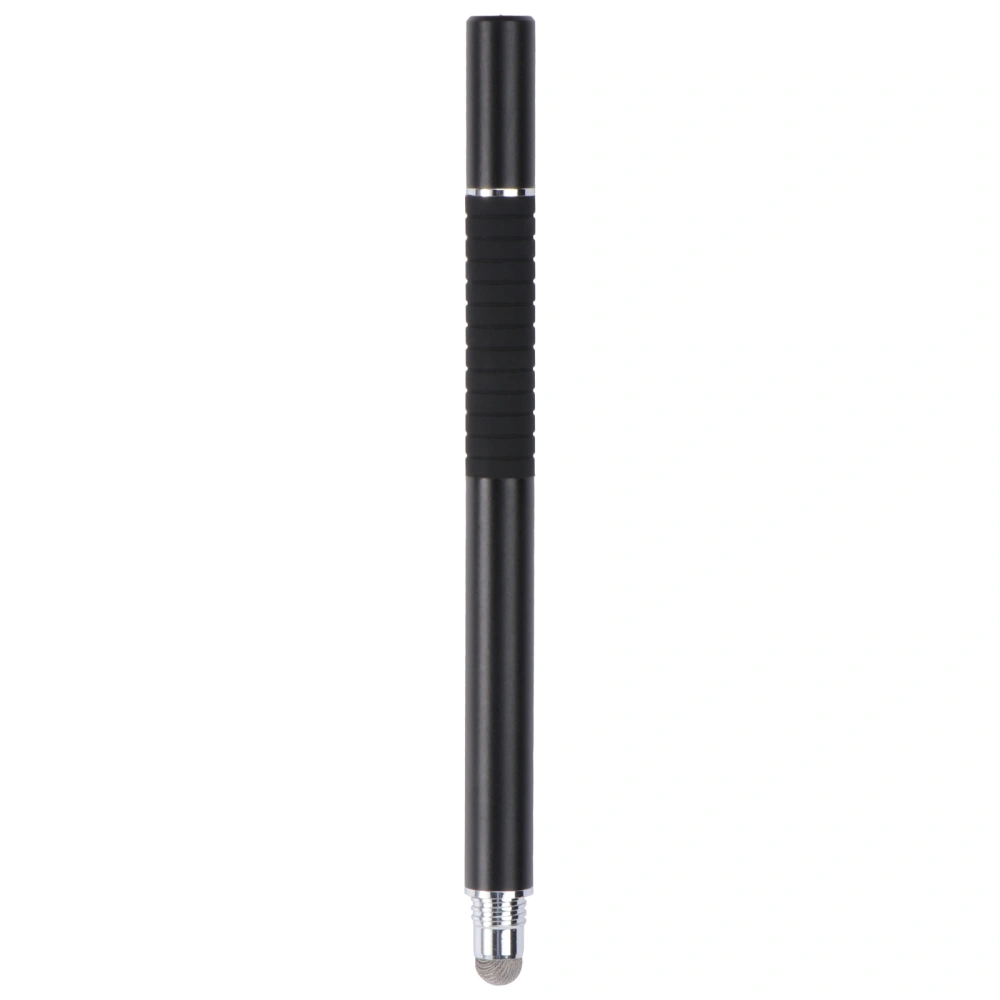 Multifunctional 2 in 1 Capacitive Stylus Touch Pen Universal Accurate Touch Screen Sensitive Stylus Pens With Fine Fiber Tips for Touch Screen Smartphones and Tablets (Black)