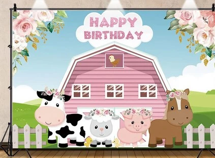 Birthday Photography Background Animals Birthday Party Background Birthday Decor Background