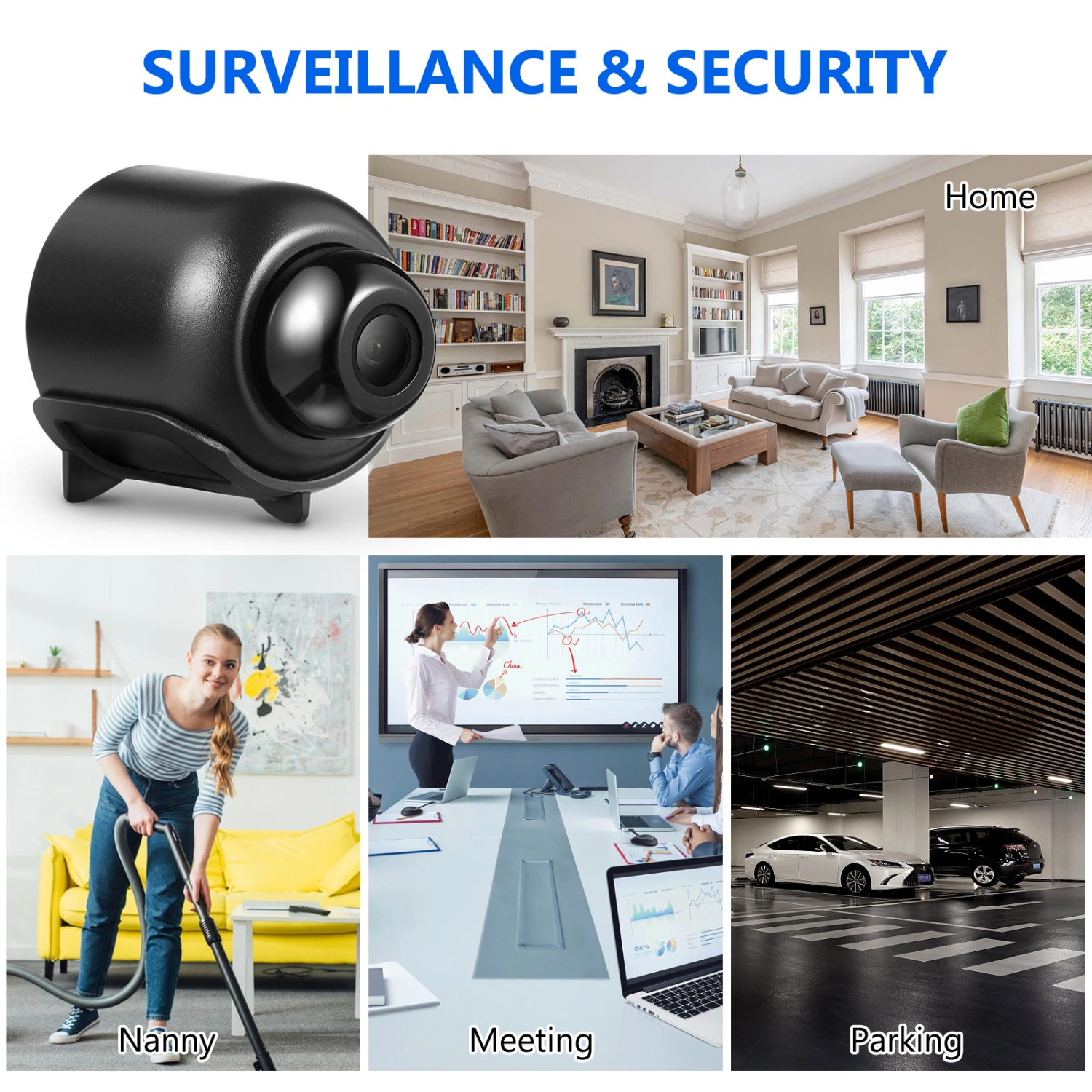 Camera High-definition Monitoring Home Security Camera Indoor Motion Detection Camera