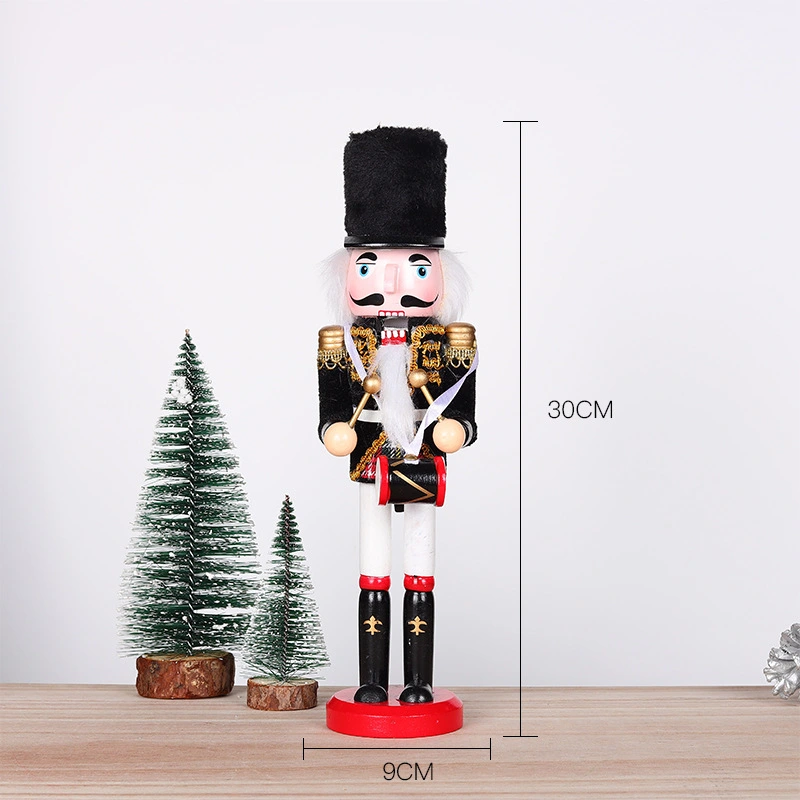 Nutcracker Desktop Decoration Xmas Nutcracker Christmas Ornament Nutcracker Wood Craft