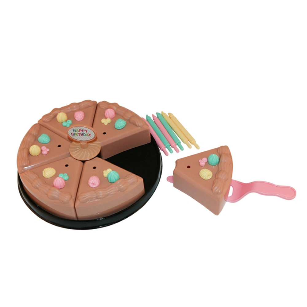 Pretend Play Toys for Kids DIY Cutting Birthday Chocolate Cake Food Toy Set Children Early Educational Playset Plastic Kitchen Cutting Toy