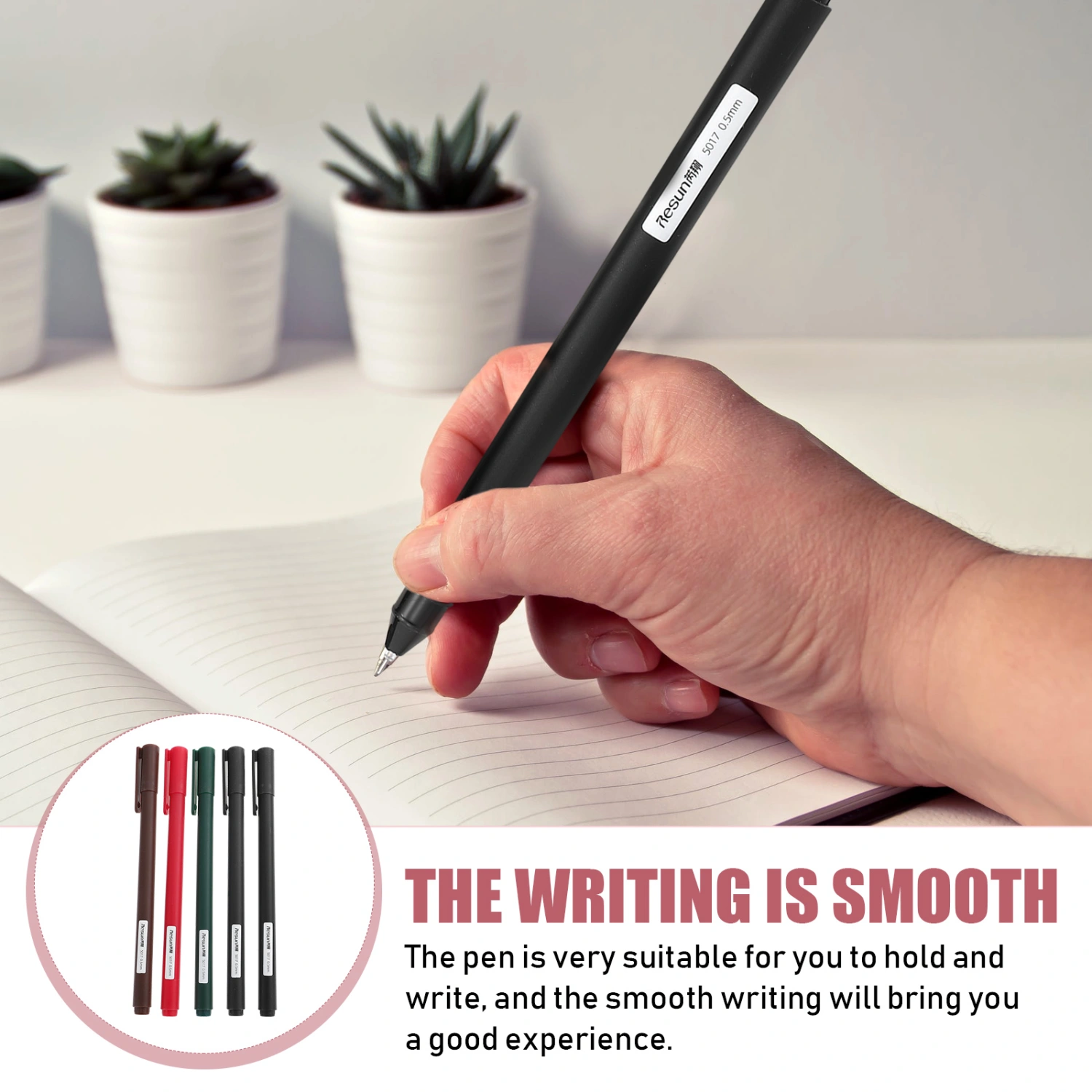 5Pcs Household Sign Pens Professional Gel Pens Convenient Student Pens Student Accessory