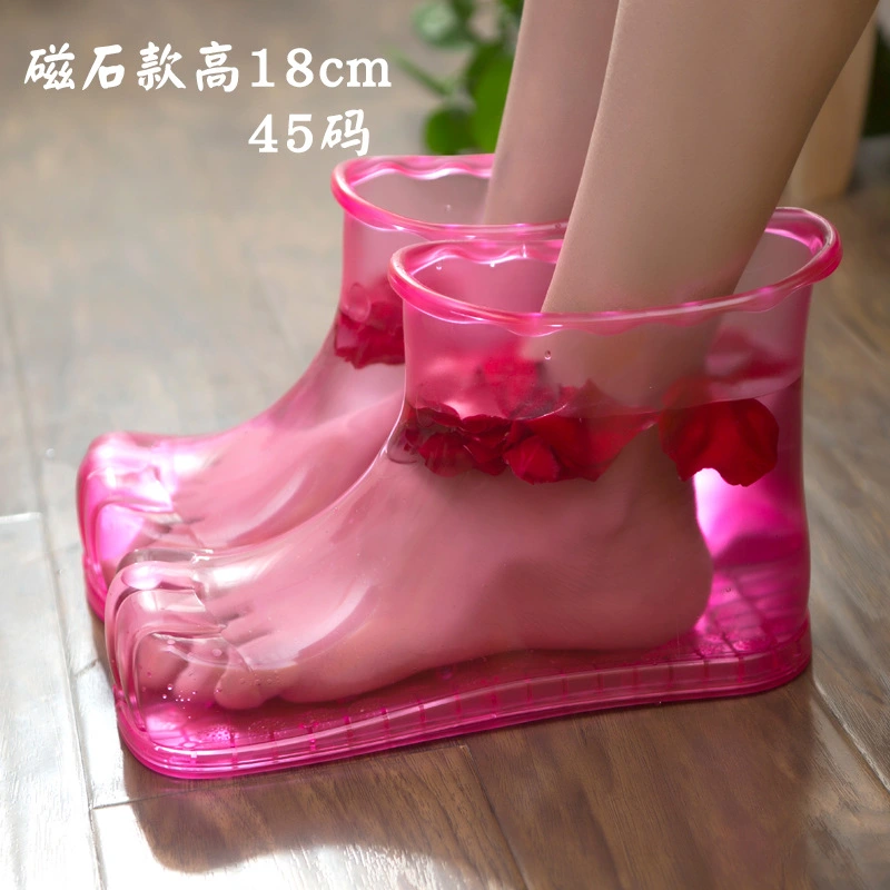 1 Pair of Foot Bathing Shoes Foot Massage Shoes Portable Foot Soaking Shoes Foot Shoes Bath Supplies