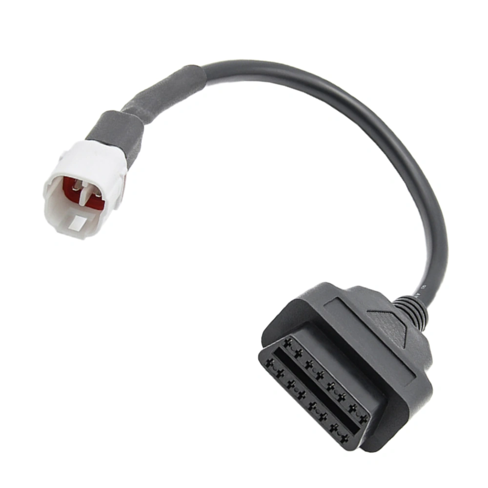 Durable 4 Pin to 16 Pin Adapter Cable Motorbike Engine Fault Diagnosis Cable