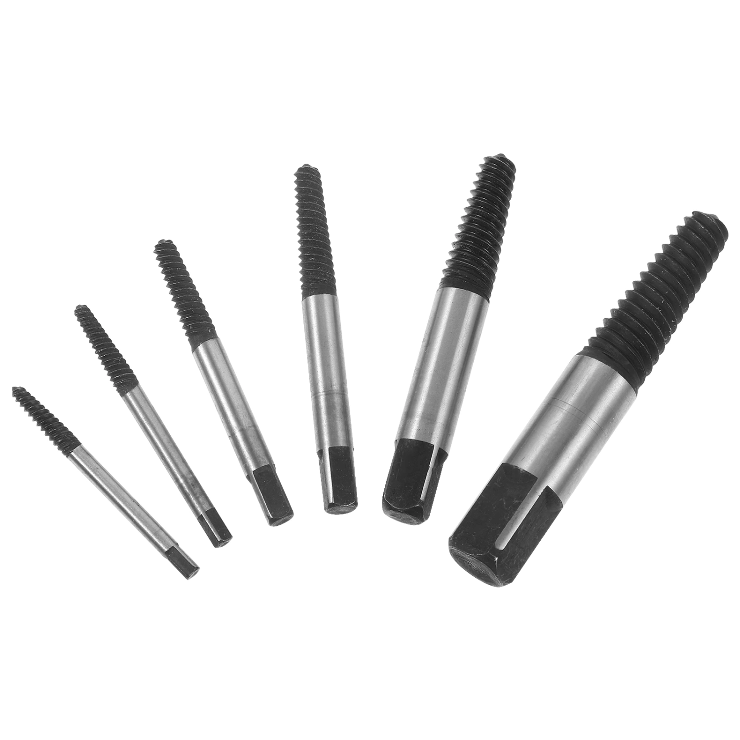 6pcs Stripped Screw Extractors Broken Water Pipe Screw Extractors Damaged Screw Extractor Set