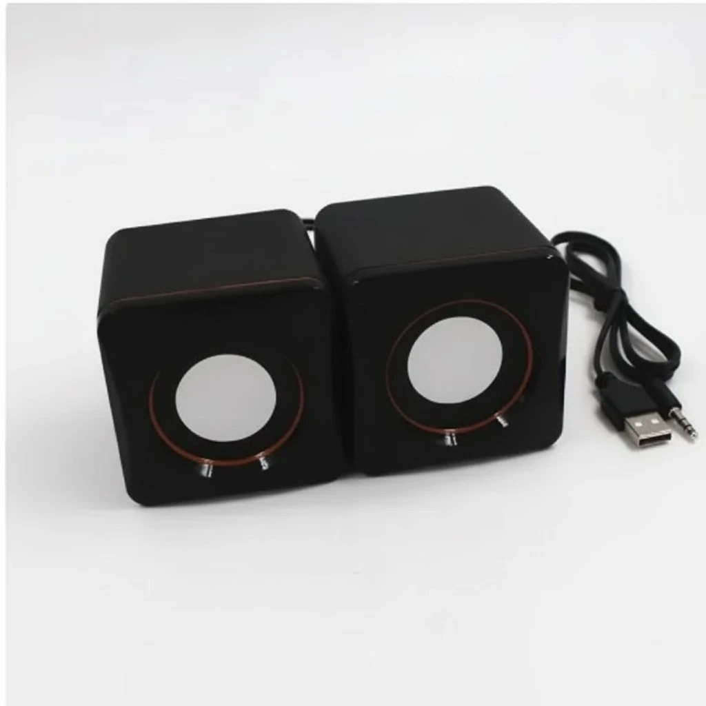 1 Pair Of Small Speaker Usb Wired Speaker Mini Audio Desktop Speaker for Home Office