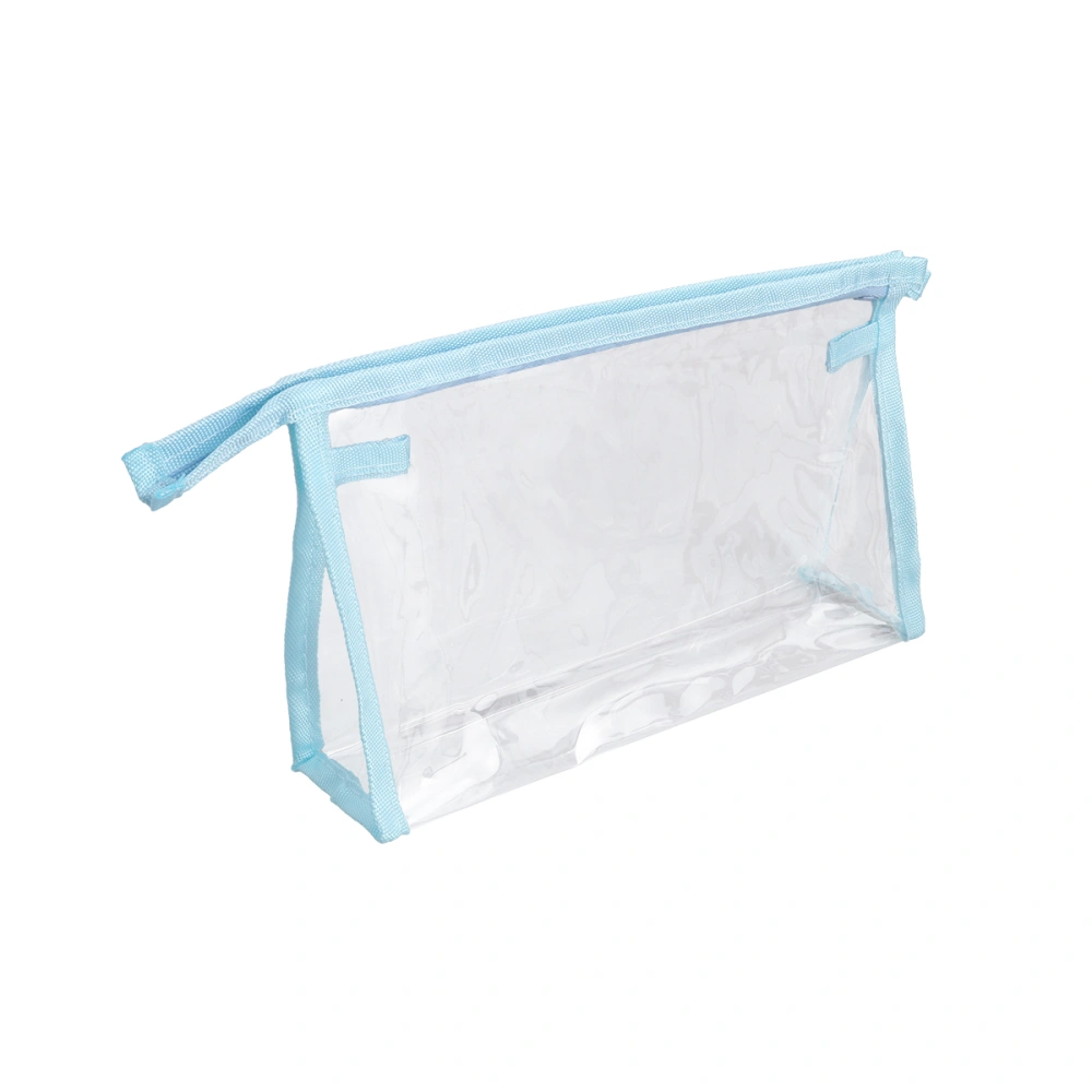 Women’s Transparent Storage bag Portable Travel Small Cosmetic Bags Toiletries Organizer Bag (Blue)