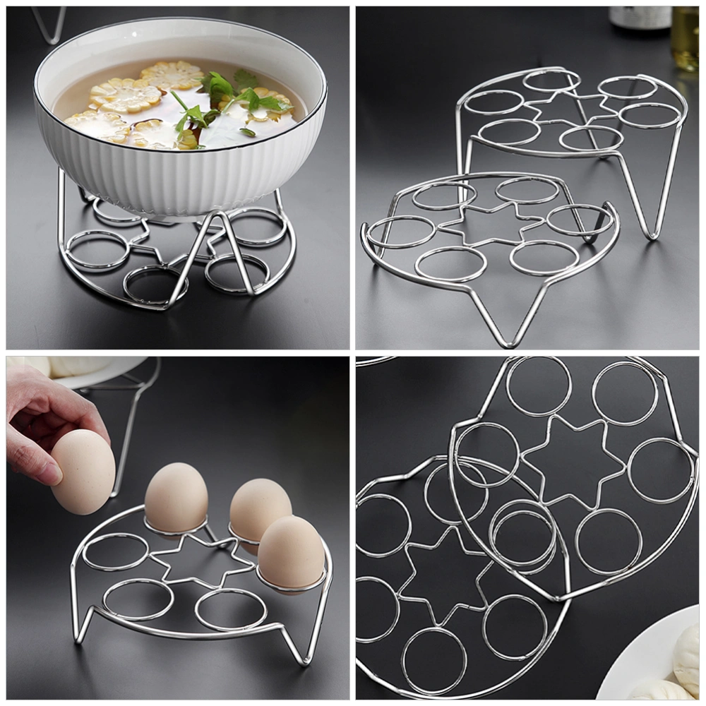 Egg Steamer Rack Trivet Stainless Steel Steam Rack Trivet Rack Egg Holder Cooking Rack Holder