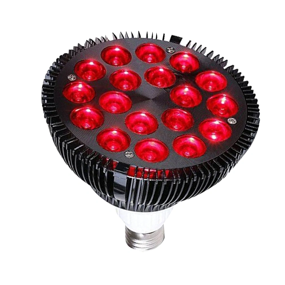 36W LED Plant Growth Light 660nm Planting Grow Light Bulb Veg Hydroponic Lamp Phyto Lamp Fill Light (Black)