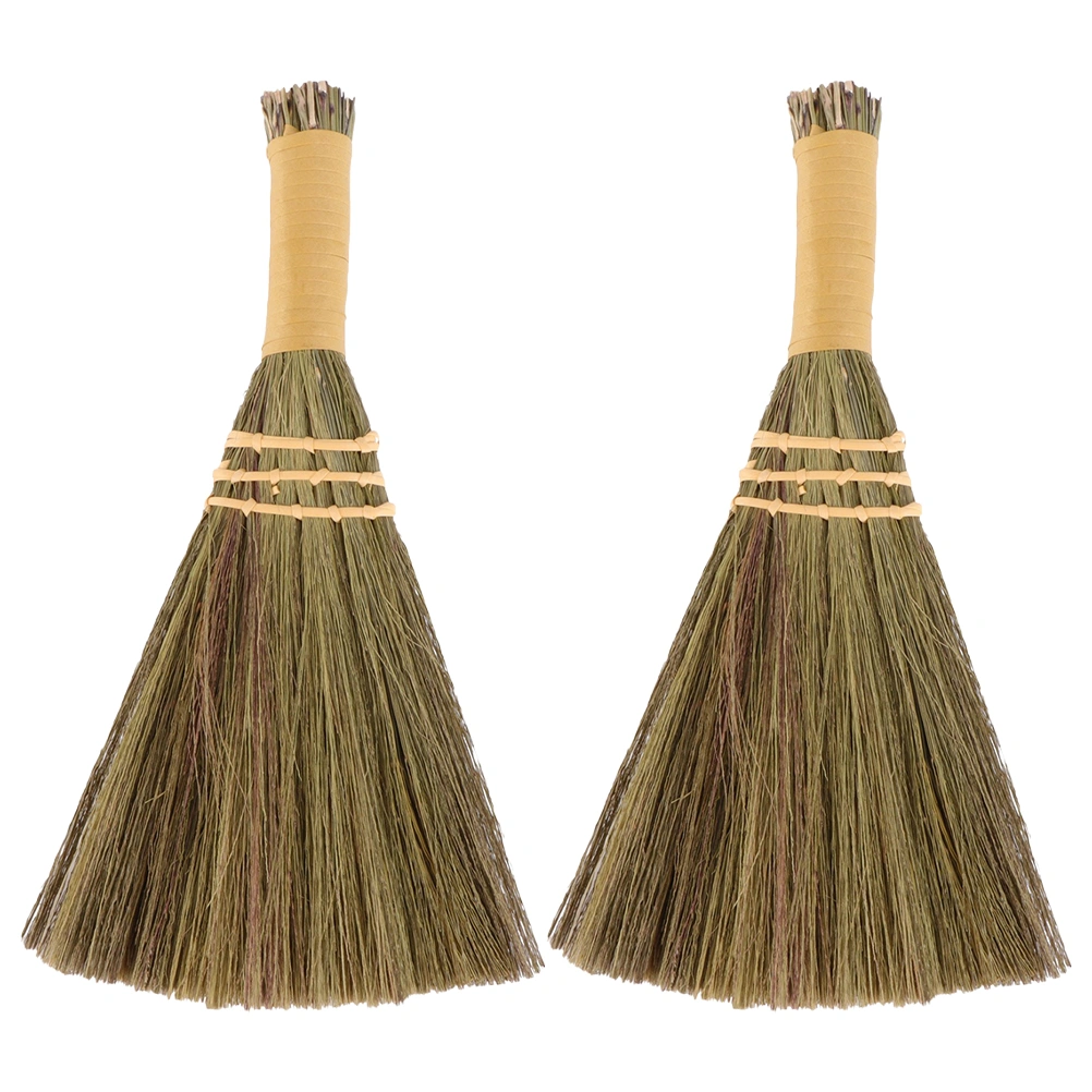 2pcs Manual Broom Desktop Cleaning Broom Household Cleaning Accessory for Home