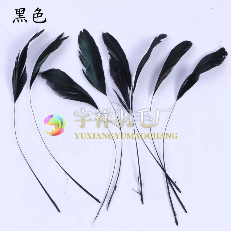 100Pcs Crafting Plumes Black Plumes Chicken Plumes Dreamcatcher Making Plumes Party Props