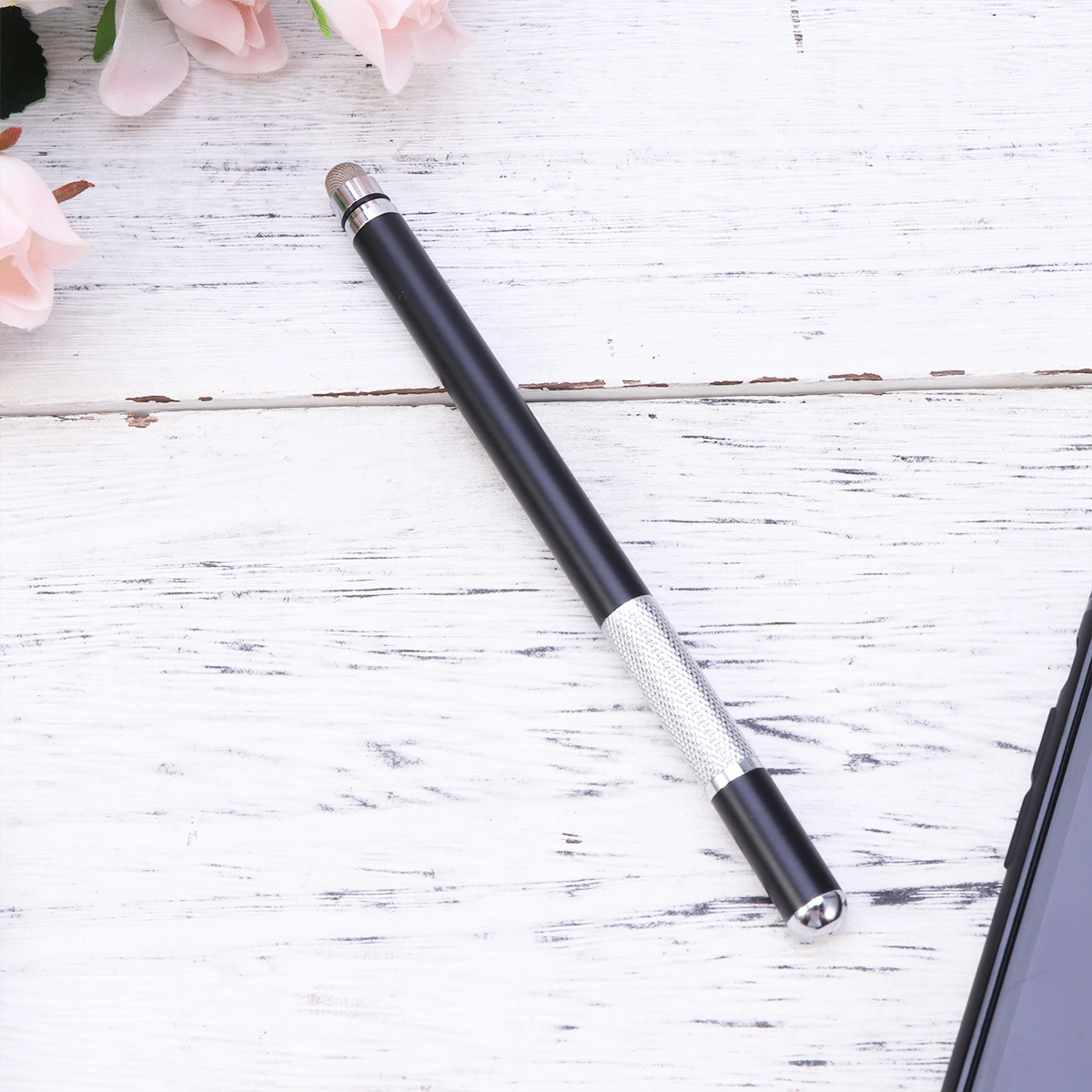 Universal Stylus Pen Stylish Disc Stylus Touch Screen Pens Capacitive Painting Pen for Phones Tablets Laptops (Black)