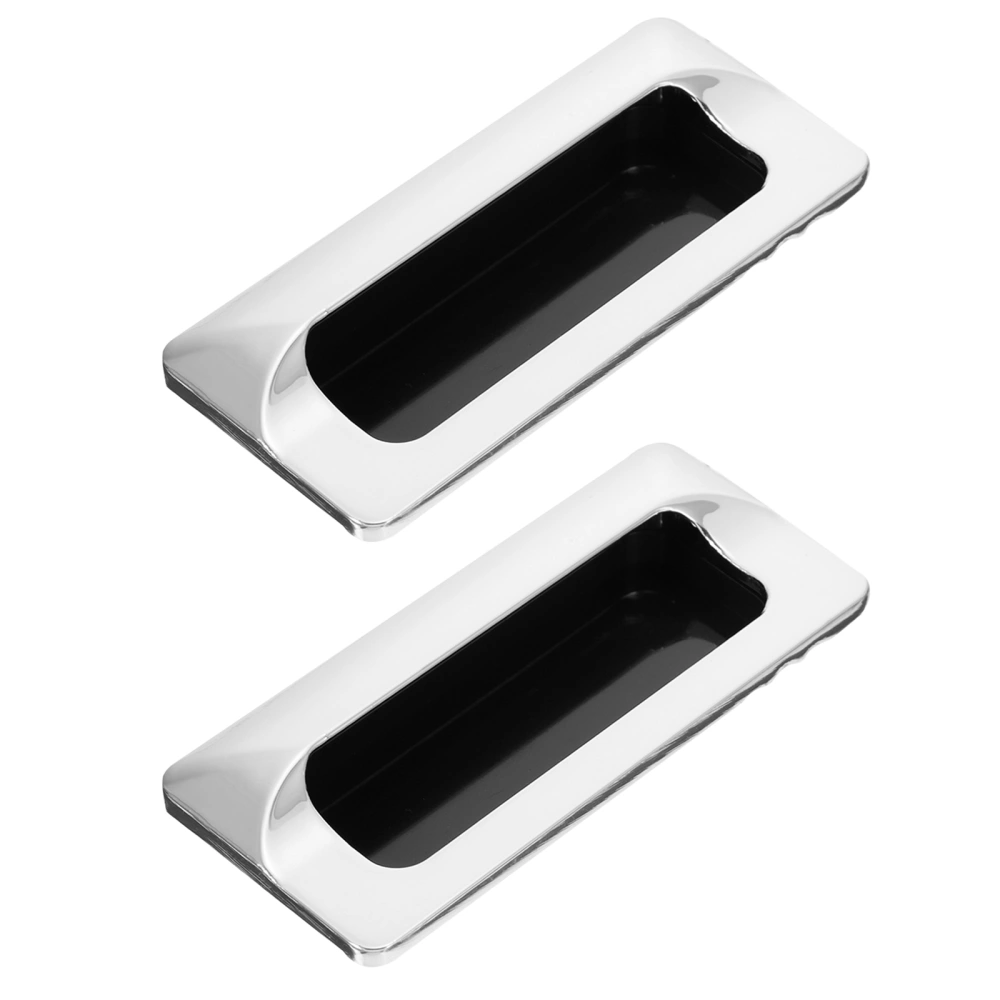 2pcs Door Handle Invisible Drawer Pull Handle Cupboard Wardrobe Handle for Home