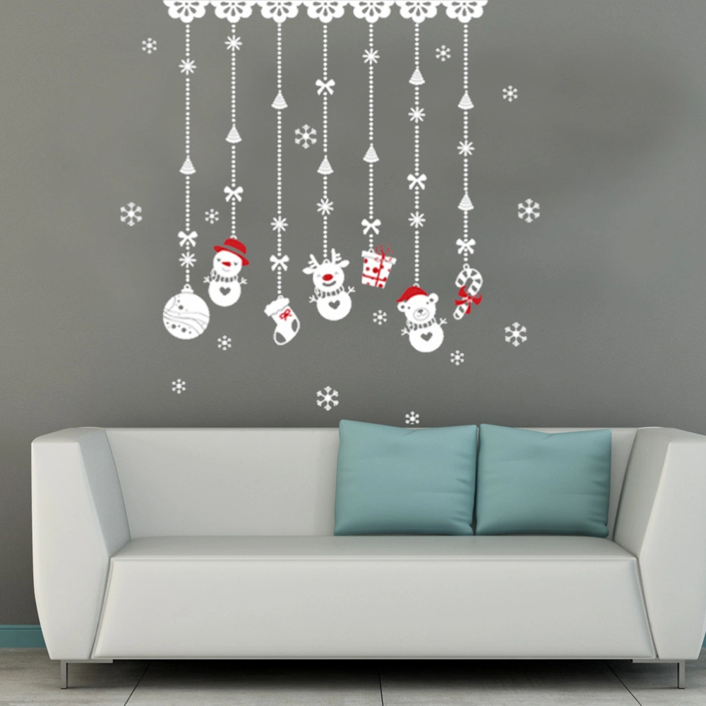 Lovely Wall Sticker Creative Window Stickers Removable Wall Decals for Home Christmas Decoration