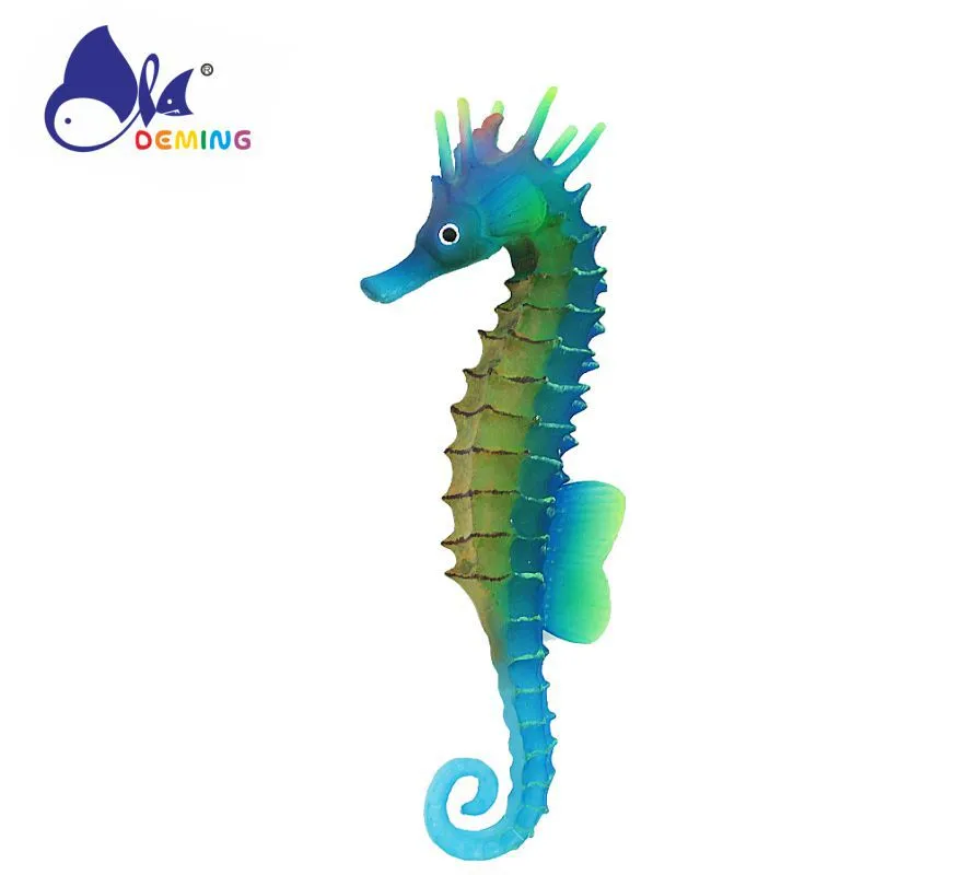 Aquarium Ornament Seahorse, Fish Tank Fluorescence Sea Animal Landscaping Decoration