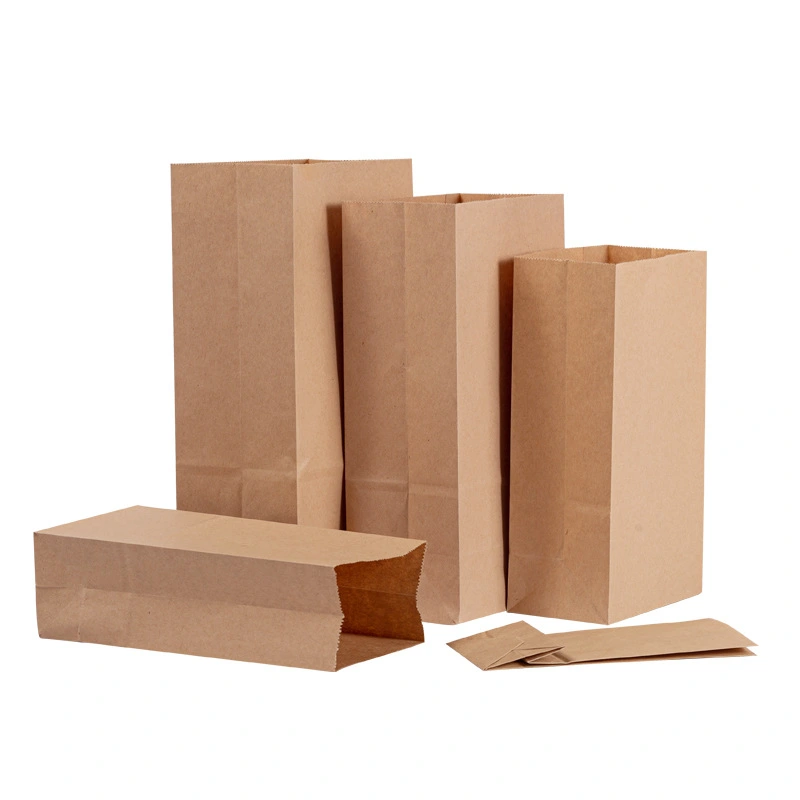  20pcs  Bakery Bags Kraft Paper Bread Bags Bread Packing Bags Bread Party Bags