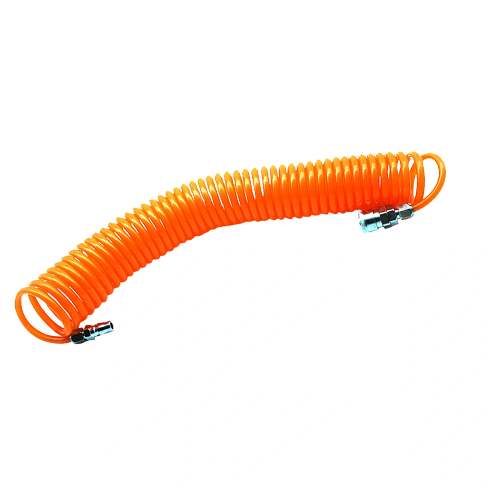 1PC 9M Air Hose Compressed Air Hose Retractable PU Pneumatic Hose Recoil Air Hose Double End Pneumatic Compressor Tool