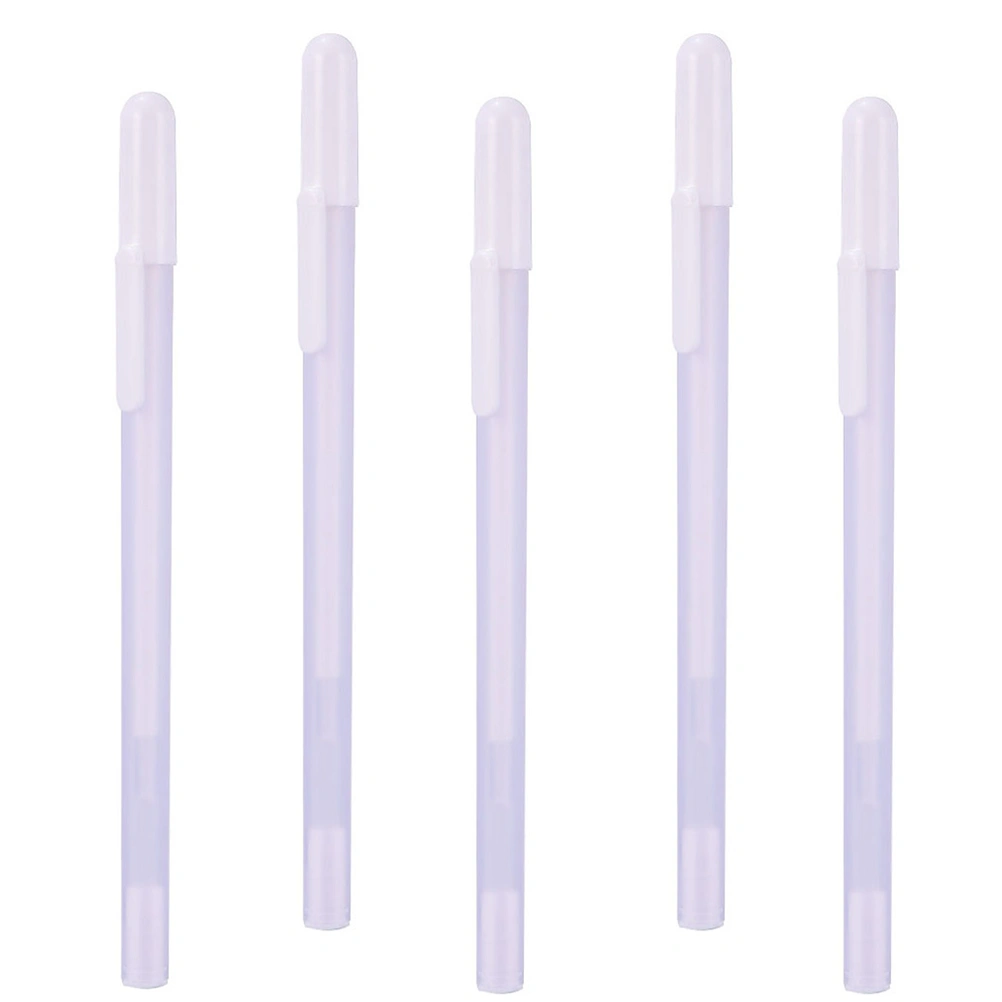 5Pcs Gel Ink Pens White Line Drawing Pen Metallic Markers Pens for Art Drawing
