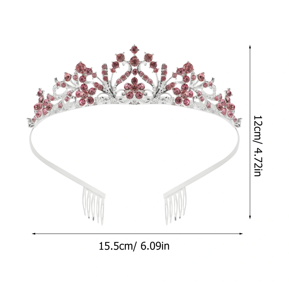 Bride Crown Bridal Metal Crown Wedding Crown Headband Fashionable Hair Jewelry Decoration