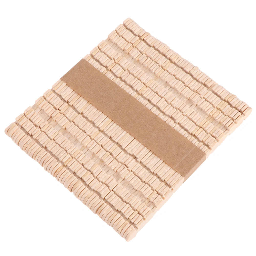 150PCS DIY Sticks Wooden Craft Sticks Ice Cream Sticks Handmade Materials for Decoration Kindergarten (Burlywood, Sawtooth)