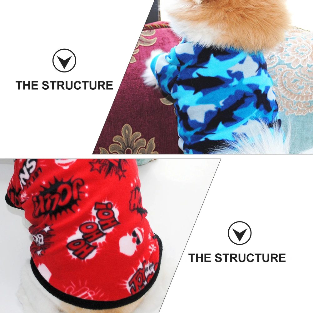 7pcs Winter Pet Dog Clothes Polar Fleece Pet Costume Pet Dog Warm Clothes