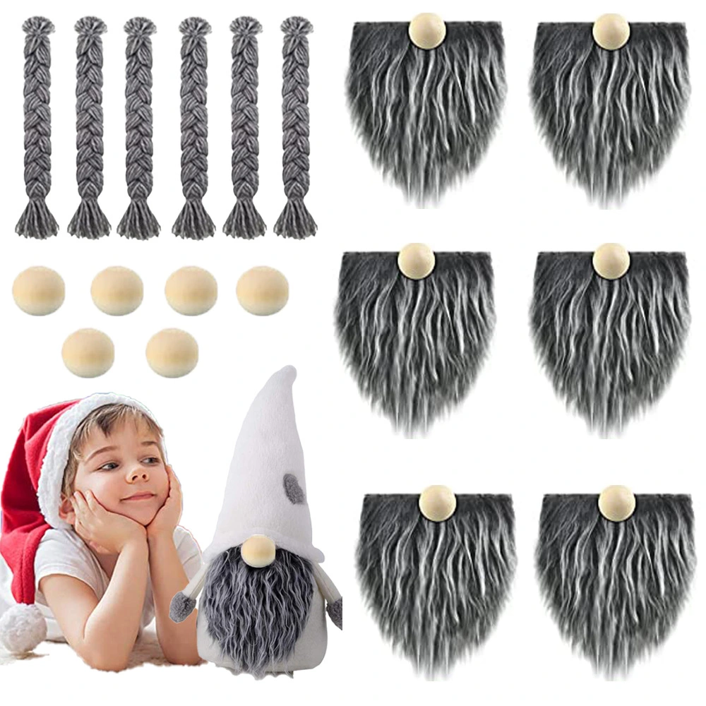 1 Set  Gnome Beard Accessories Handcraft Gnome Making Beard Pre-cut Gnome Beard Faux Beard