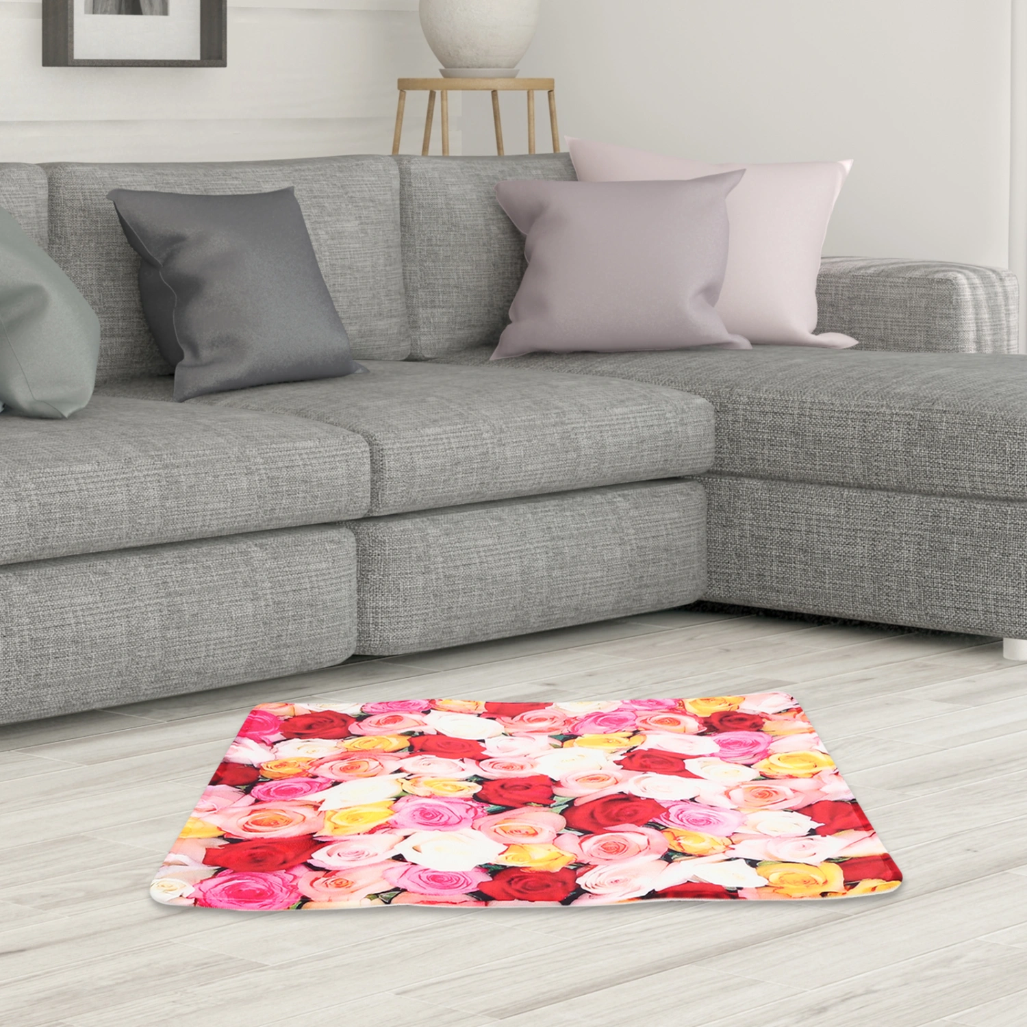 Living Room Carpet Decorative Rug Thickened Polyester Rectangular Floor Rug Soft Rug Rustic Carpet