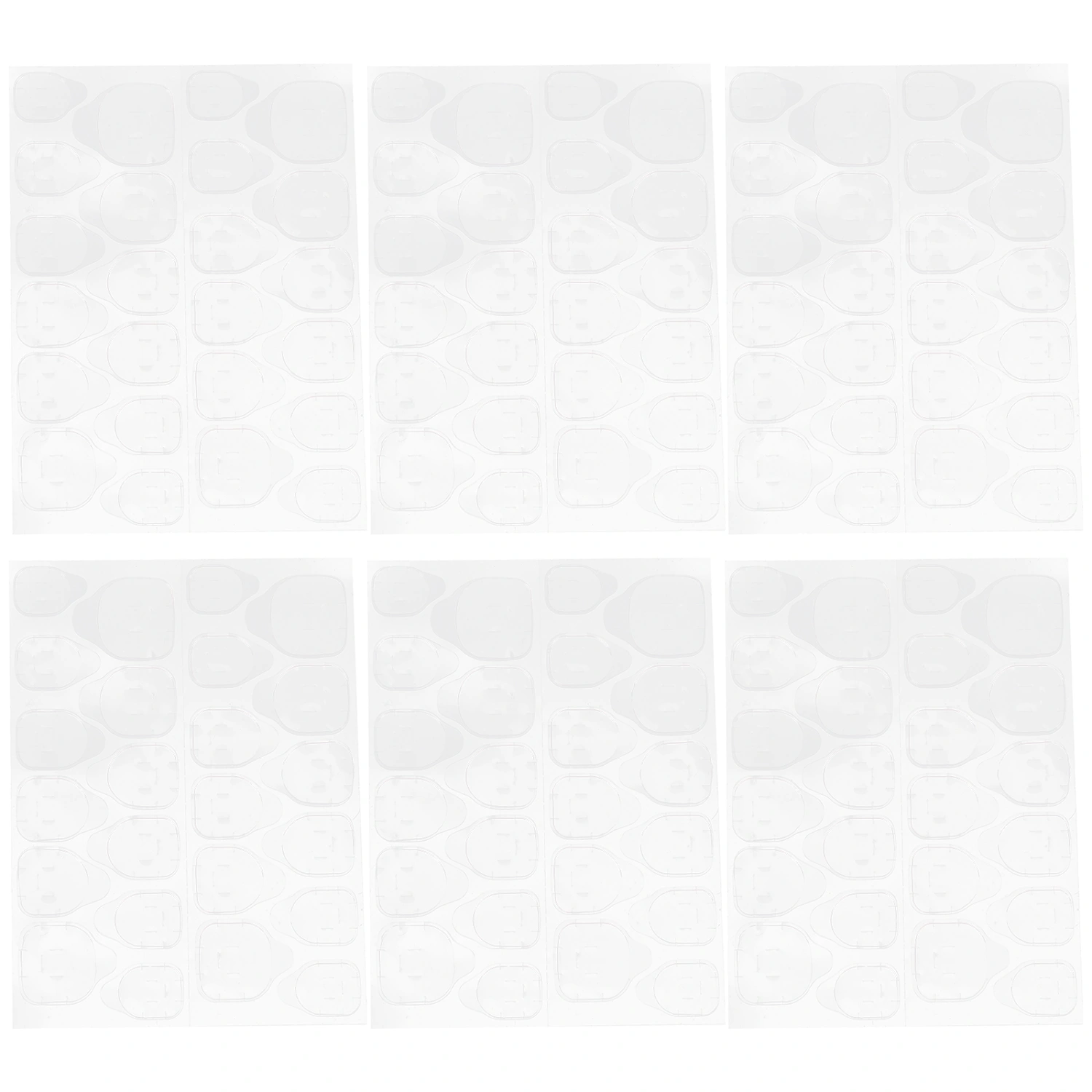 50 Sheets Adhesive Toe Nail Stickers Women Toe Nail Tabs False Nails Tips Press On Nail Tips Sticker