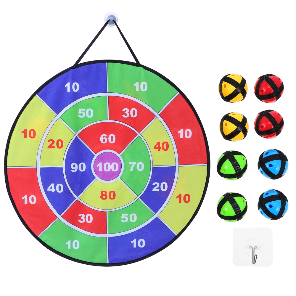 1 Set of Children Foldable Double-side Target Goo Ball Dart Board for Kids Playing