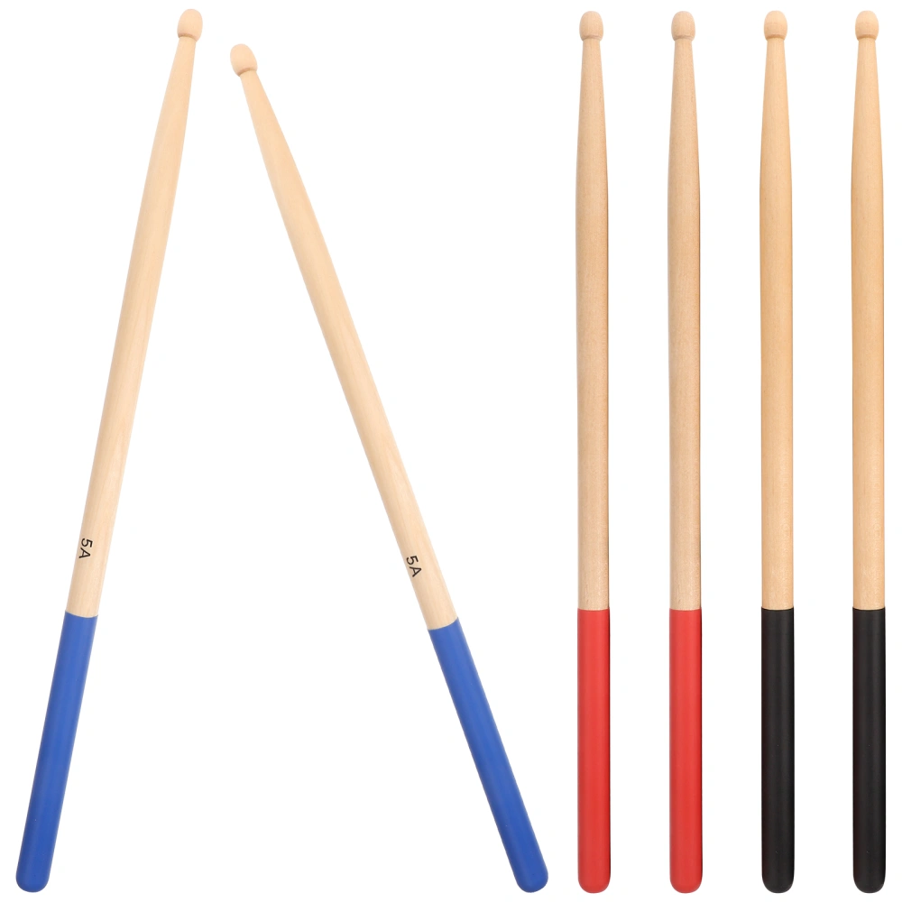 3 Pairs Non-slip Maple Drum Sticks Wooden Drum Sticks Drum Accessories