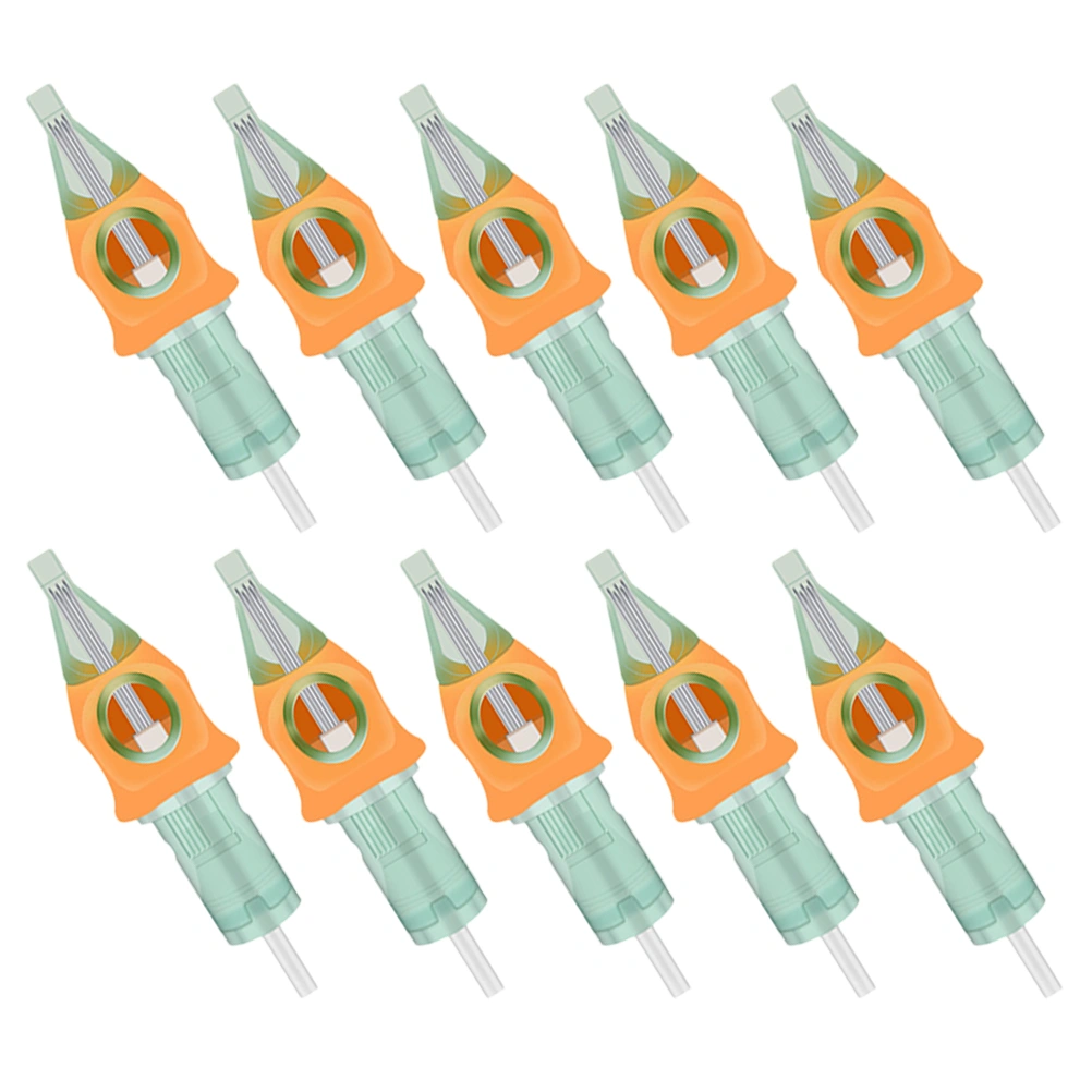 10pcs Tattoo Needles Tattoo Cartridges Shading Needles Tattoo Liner Needles Tattoo Cartridge Tools