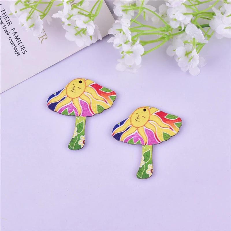 10pcs Mushroom Charms Necklace Pendants Mushroom Charms Jewelry Antique Mushroom Charms