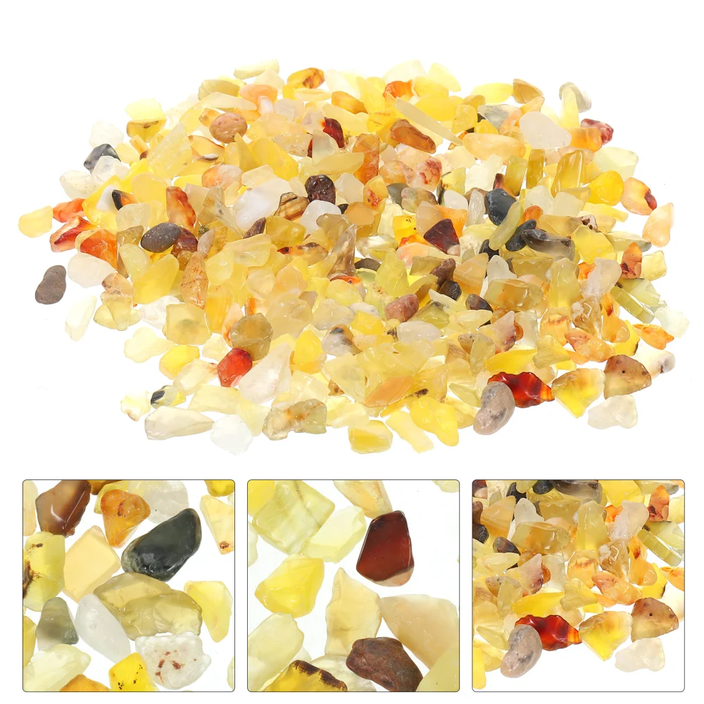 1 Set Natural Crystal Stones Crystal Gravel Crystal Crafts Irregular Crystal Stones