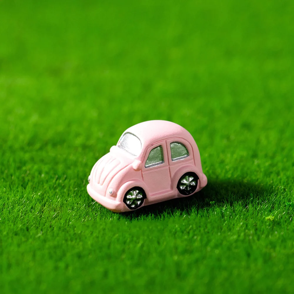 6pcs DIY Car Figurine Adornment Small Car Decors Micro Landscaping Car Adornment