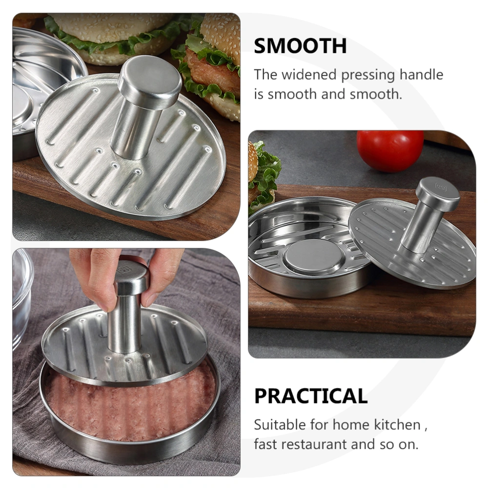 1pc Stainless Steel Burger Patty Mould Household Baking and Pressing Tools