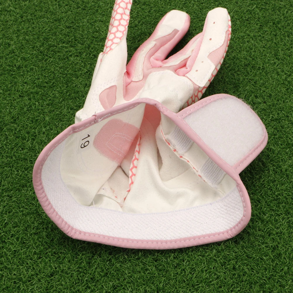 1 Pair of Woman Golfer Gloves Golfing Hand Protective Cover Outdoor Golfs Gloves
