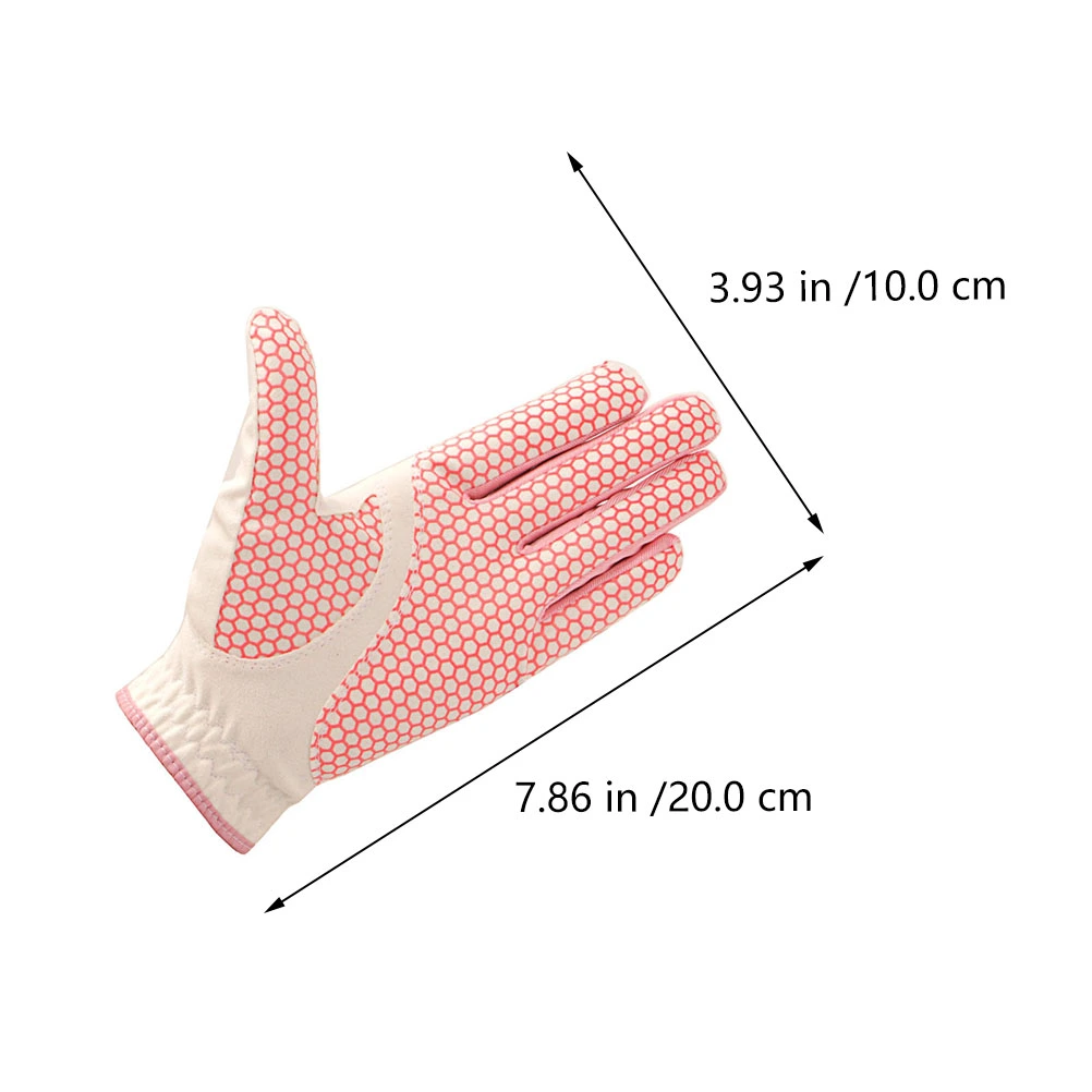 1 Pair of Woman Golfer Gloves Golfing Hand Protective Cover Outdoor Golfs Gloves