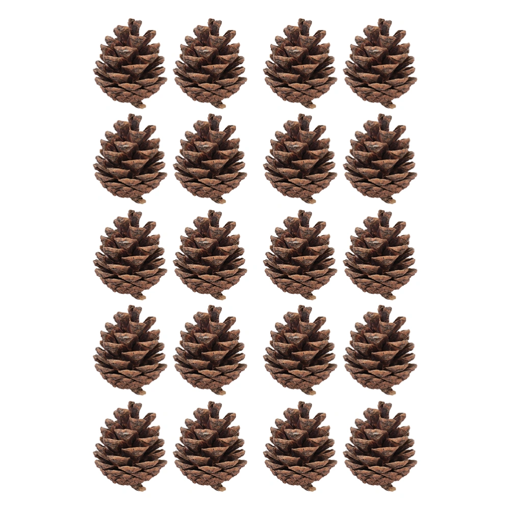 30Pcs Natural Pine Cones DIY Christmas Tree Decorative Pine Cones Xmas Wreath Making Decoration