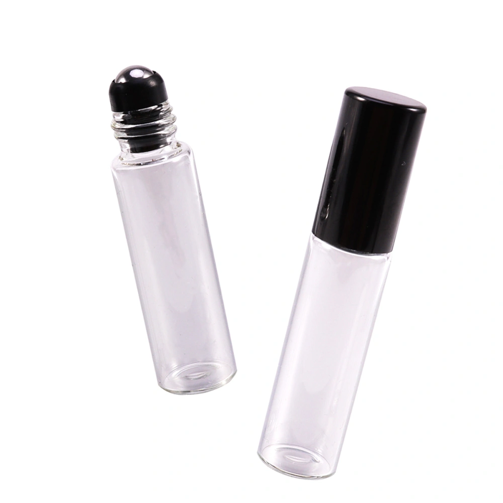 10PCS 5ML Roller Ball Bottles Refillable Essential Oils Bottles Metal Roller Container for Perfumes