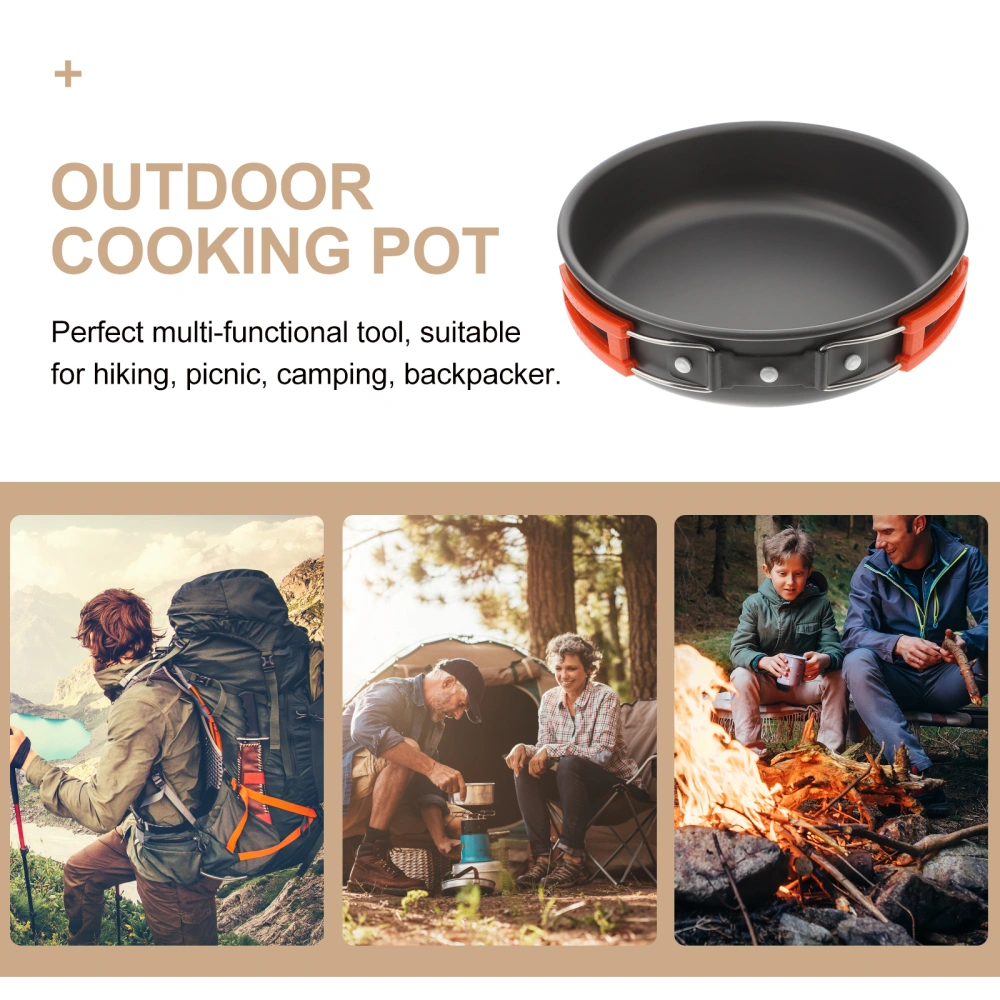 Practical Frying Pan Outdoor Camping Cooking Pot Portable Cooking Utensil