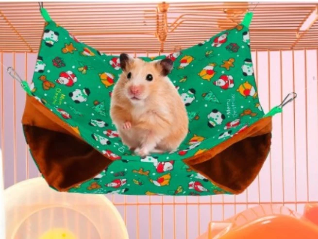 Guinea Pig Rat Hammock Hamster Cages Hanging Hammock Small Animals Winter Hammock