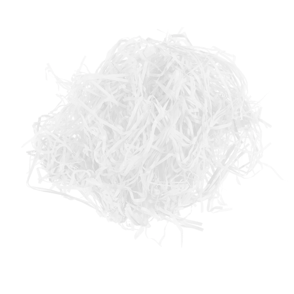 5 Packs 100g Creative Paper Filament Gift Box Filling Paper Shredded Paper Filament Party Supplies (White)