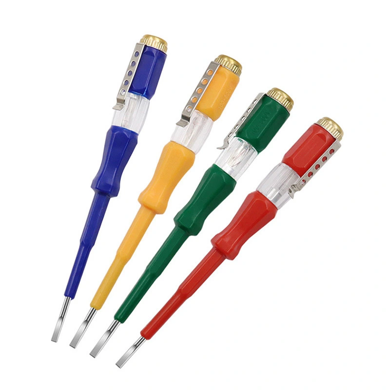 4pcs Electric Tester Pen Live Wire Tester Electrical Tester Pen Screwdriver Supply